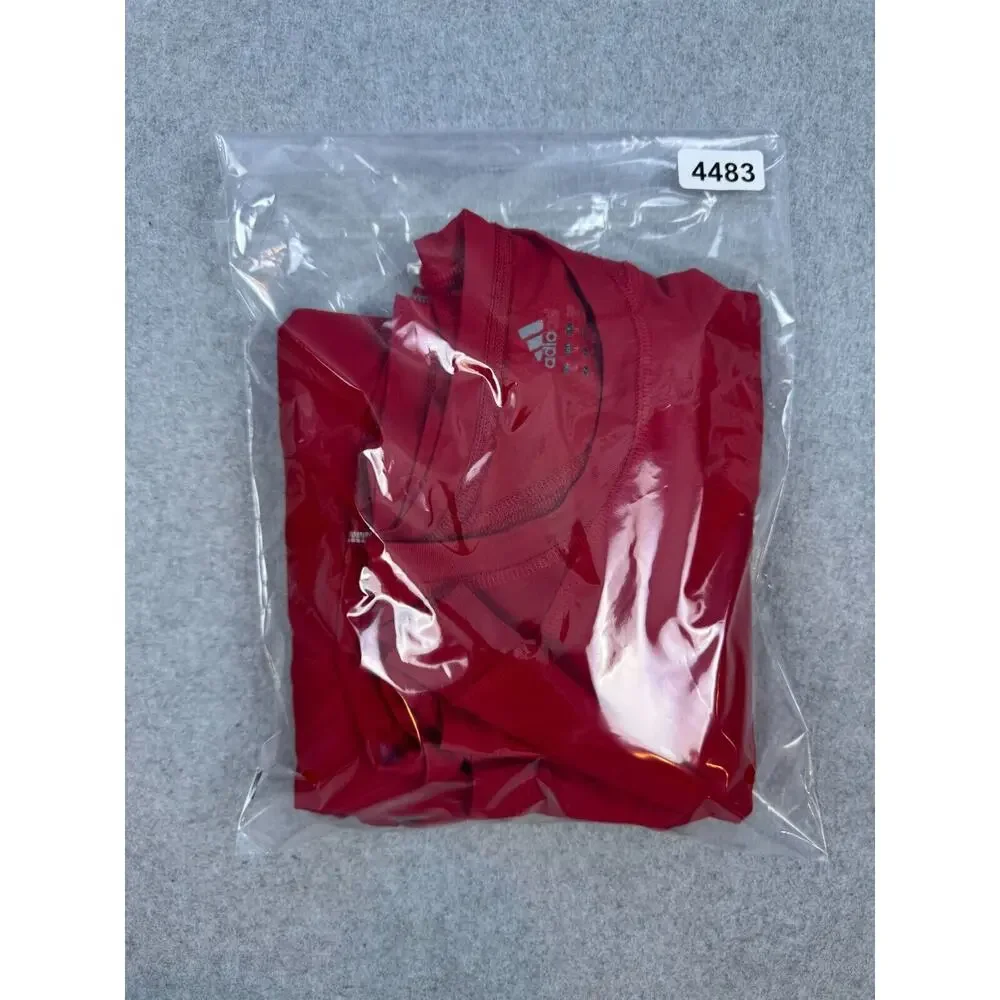 Adidas Clima365‎ Shirt Men's L Red Long Sleeve Workout Base Layer Tee